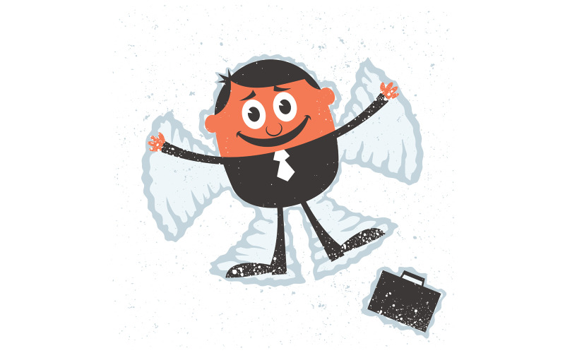 Download Иллюстрация "Holiday Season - Illustration" / Holiday Season - Illustration - Иллюстрация на тему графика holiday season,holiday,season,vacation,winter,christmas,new year,break,celebration,businessman,business,man,character,person,manager,office worker