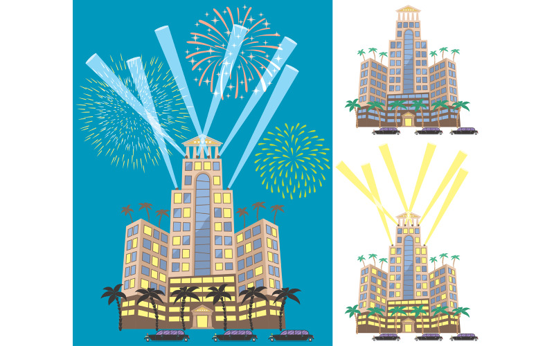 Download Иллюстрация "Luxury Hotel - Illustration" / Luxury Hotel - Illustration - Иллюстрация на тему графика hotel,luxury,luxurious,luxury hotel,accommodation,5 star,expensive,lifestyle,rich,life,leisure,building,modern,architecture,resort,holiday,vacation,high,class,tourism