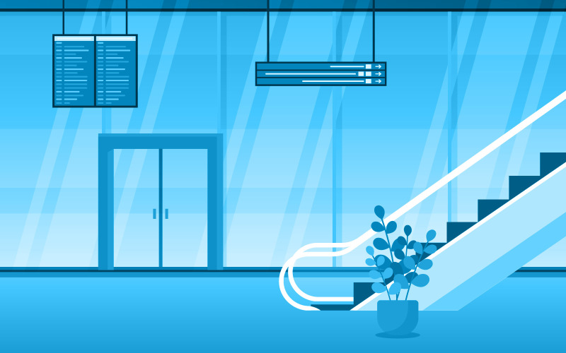 Download Иллюстрация "Airplane Interior Hall - Illustration" / Airplane Interior Hall - Illustration - Иллюстрация на тему графика airport,airplane,terminal,gate,conveyor,belt,arrival,interior,flat,illustration,scanner,baggage,security,luggage,check,scan,control,machine,bag,checkpoint