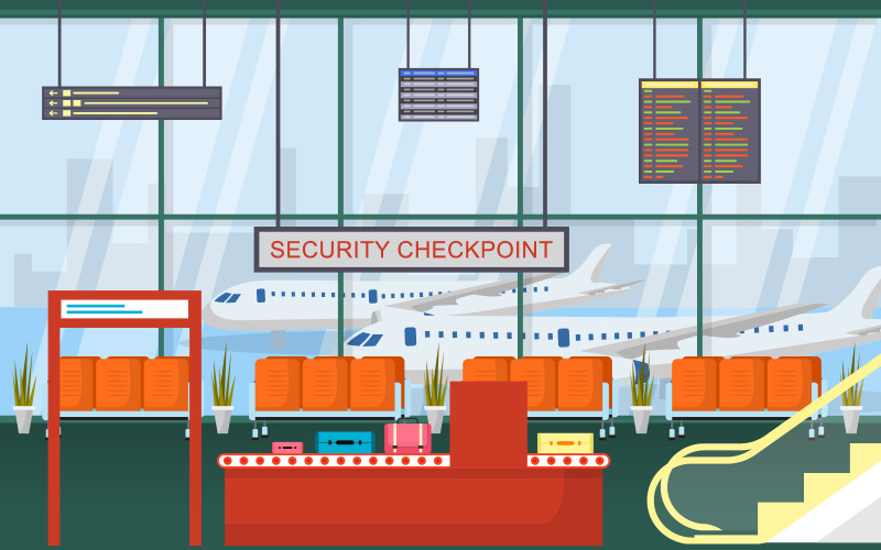 Airport Gateway Hall - Illustratie