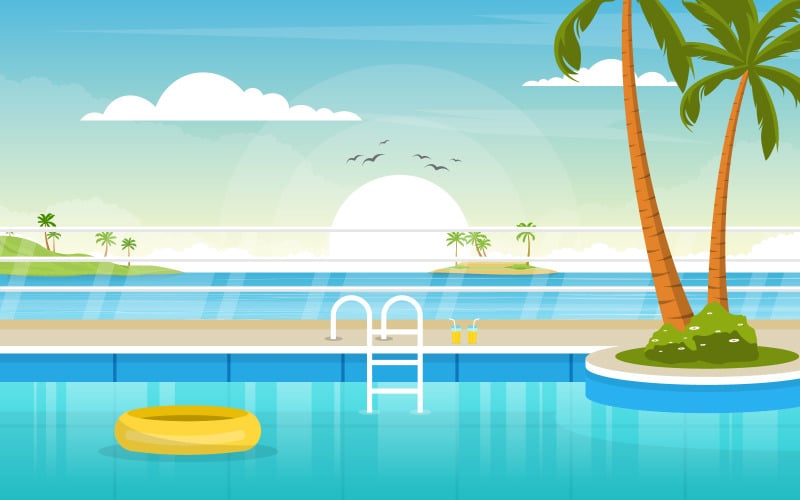 Piscina Manhã Vista - Ilustração