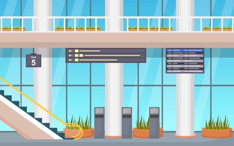 Terminal Gate Hall - Illustrazione