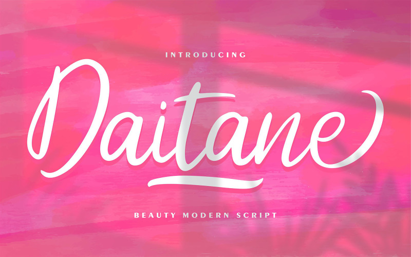 Daitane | Fuente cursiva moderna de belleza