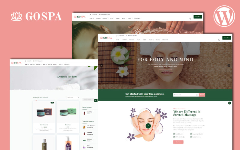 Go Spa | Tema WordPress per saloni di bellezza e servizi termali
