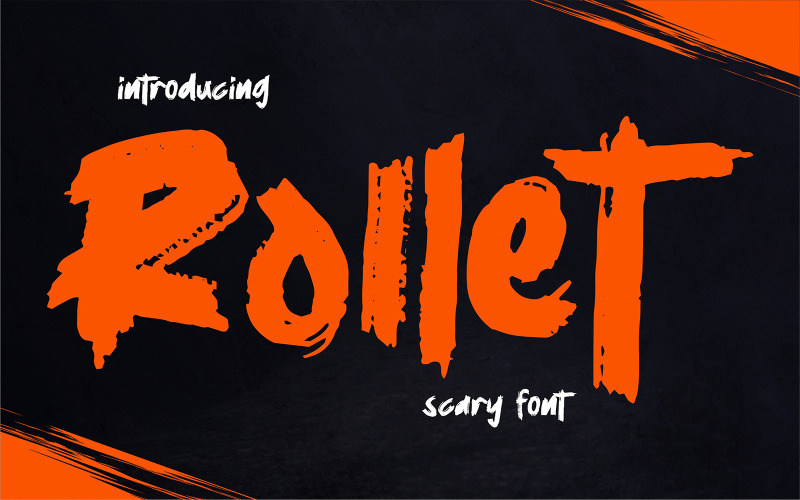 Rollet | Gruselige Schriftart