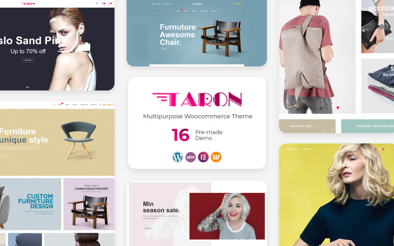 Taron – багатоцільова тема WordPress WooCommerce