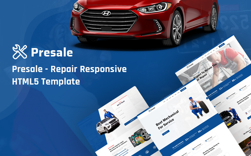 Prevendita - Ripara il modello di sito Web HTML5 reattivo