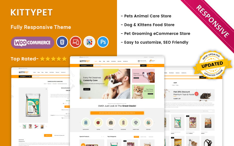 Kittypet - Das Responsive WooCommerce-Thema für Tierhandlungen