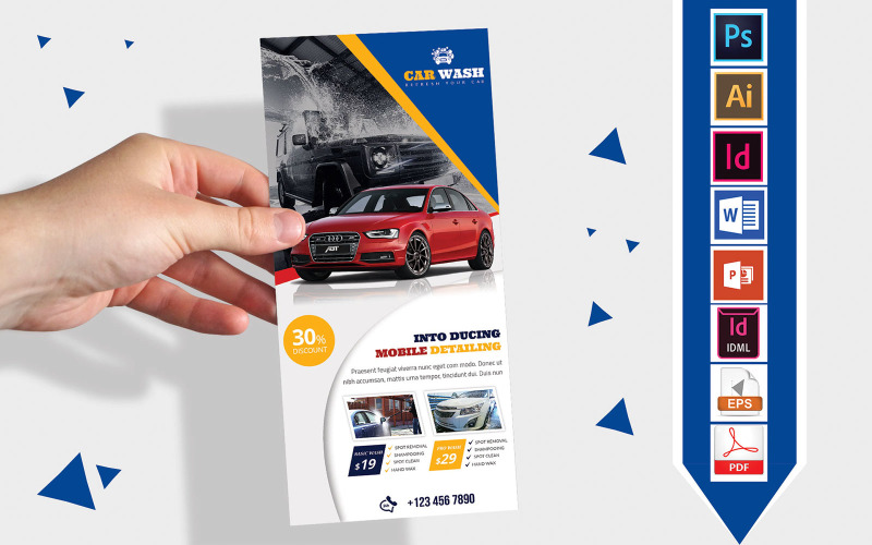Download Фирменный стиль "Rack Card | Car Washing DL Flyer Vol-04 - Corporate Identity Template" / Rack Card | Car Washing DL Flyer Vol-04 - Corporate Identity Template - Фирменный стиль на тему графика dl,dl flyer,car wash dl flyer,car wash,car washing,flyer,car,car flyer,washing flyer,car wash flyer,car washing flyer,bus flyer,bus washing flyer,rent a car,pickup,cng,auto bike,bike,cycle,mo