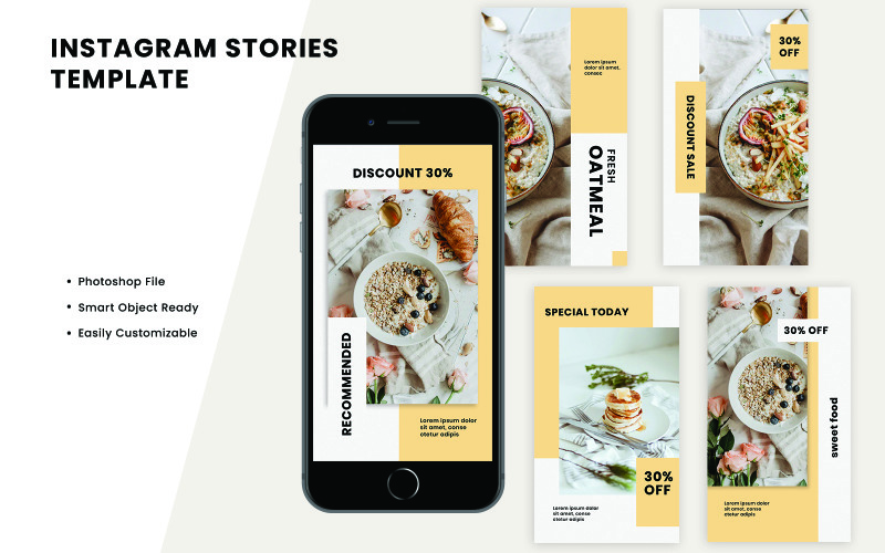 Dessert Instagram Stories Template for Social Media
