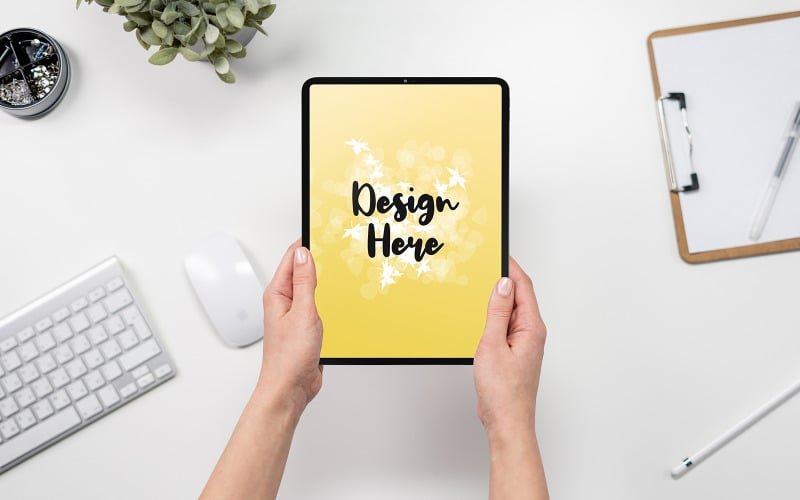 Download Мокап для продукта "Tablet product mockup" / Tablet product mockup - Мокап для продукта на тему графика air,apple,branding,creative,graphic,mockup,mockups,presentations,pro,tablet,template,templates,website,psd,ipad