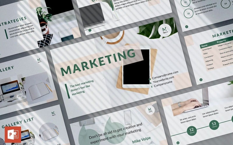Digital Marketing Company Presentation PowerPoint template