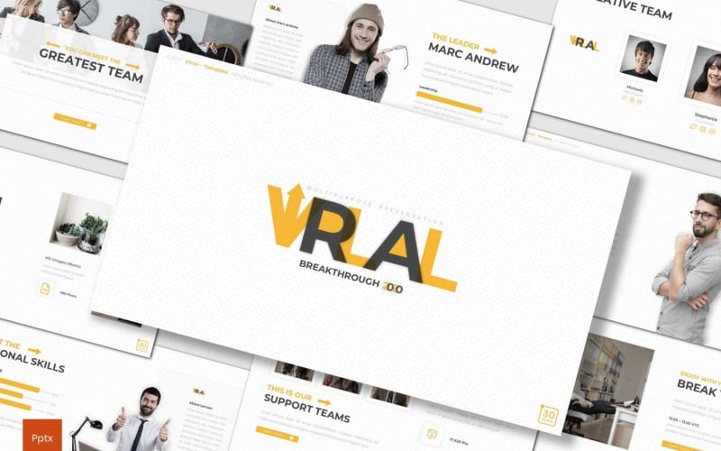 Modèle PowerPoint Virlal