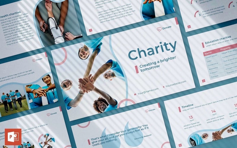 Charity Presentation PowerPoint template