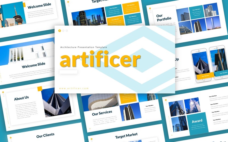 Modello PowerPoint di presentazione dell'architettura di Artificer