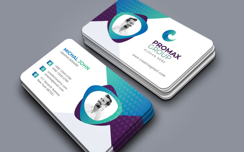 Promax Group - Carte de visite - Modèle d'identité d'entreprise