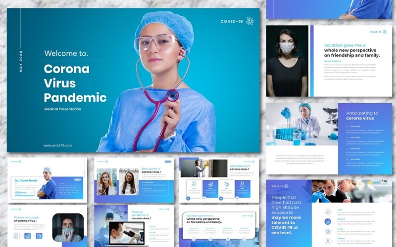 Corona Virüsü - Tıbbi Sunum Google Slaytları