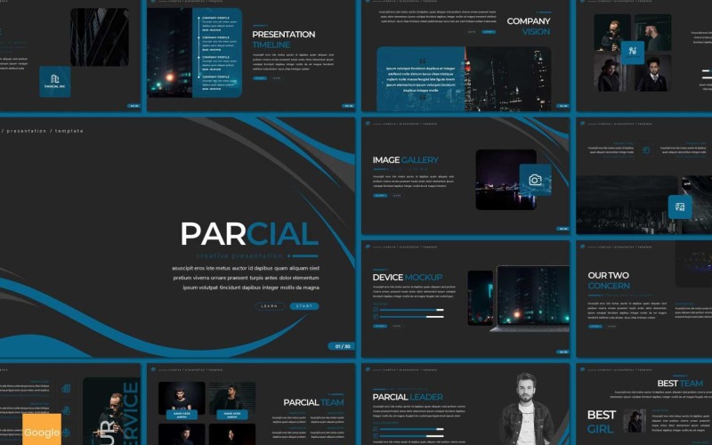 Presentaciones parciales de Google