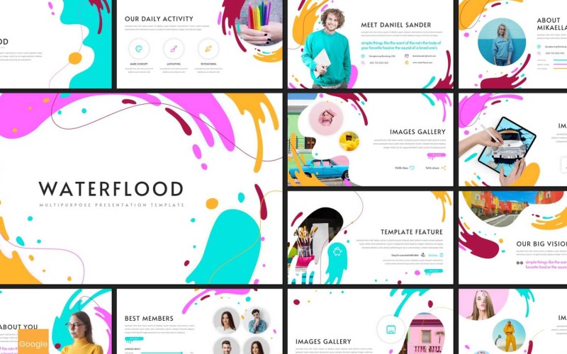 Wasserflut Google Slides