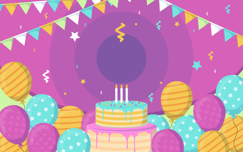 Fundo de feliz festa de aniversário