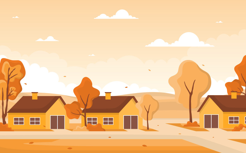 Goldene Herbstsaison - Illustration