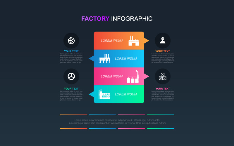 Opzione Schema Diagramma Elementi Infographic