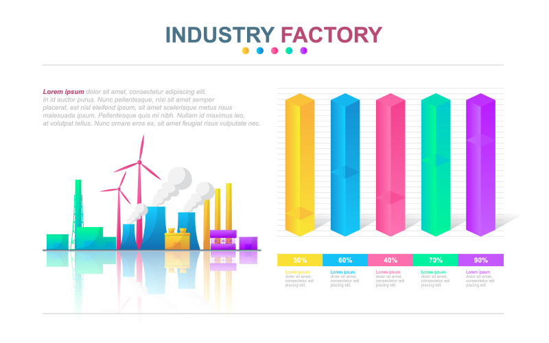 Elementos de infográfico econômico financeiro do diagrama