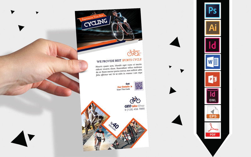 Download Фирменный стиль "Rack Card | Cycle Shop DL Flyer Vol-01 - Corporate Identity Template" / Rack Card | Cycle Shop DL Flyer Vol-01 - Corporate Identity Template - Фирменный стиль на тему графика dl,dl flyer,cycle dl flyer,cycle shop,cycle,sports cycle,auto cycle,bicycle,motor cycle,cycle shop flyer,cycle shop poster,bicycle shop flyer,bicycle shop poster,motor cycle shop flyer,motor 