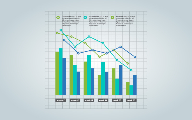 Wirtschaftliches Problem Statistische Infografik-Elemente