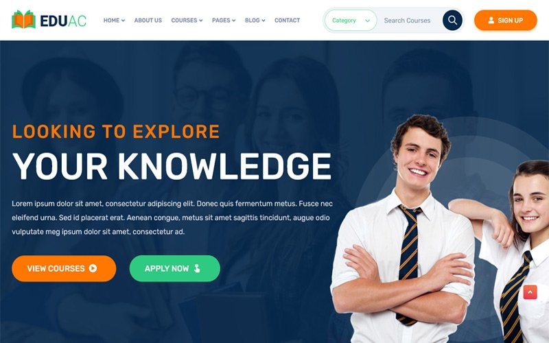 Education Website Template