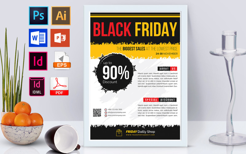 Affiche | Black Friday Sale Vol-03 - Modèle d'identité d'entreprise