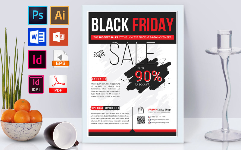 Afiş | Black Friday Sale Vol-01 - Kurumsal Kimlik Şablonu
