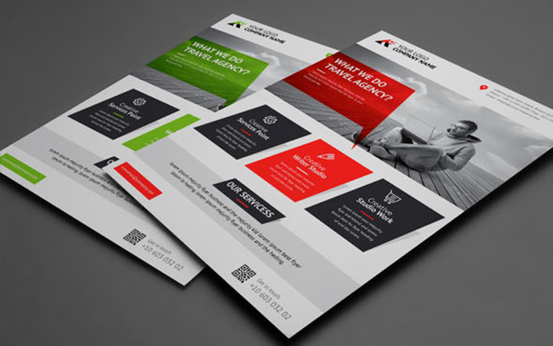 Download Фирменный стиль "Business Flyer - Corporate Identity Template" / Business Flyer - Corporate Identity Template - Фирменный стиль на тему графика business,corporate,editable text,event,flyer,minimalist,promotion,sale,simple