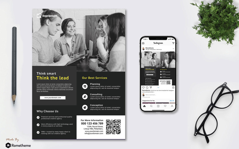 Download Фирменный стиль "Corporate vol.01 - Flyer TY - Corporate Identity Template" / Corporate vol.01 - Flyer TY - Corporate Identity Template - Фирменный стиль на тему графика agency,brochure,business,company,corporate,creative,design,flyer,marketing,print,product,professional,promotion,services