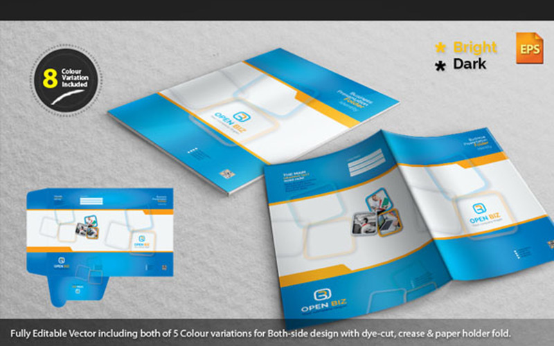 Download Фирменный стиль "Modern Presentation Folder - Corporate Identity Template" / Modern Presentation Folder - Corporate Identity Template - Фирменный стиль на тему графика art,artistic,blue,computer,graphics,green,id,id kit,identity,internet,logo,modern,multimedia,official,orange,photo,presentation folder,red,simple,standard