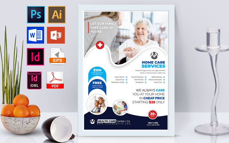 Poster | Home Doctor Care Vol-01 - Huisstijlsjabloon