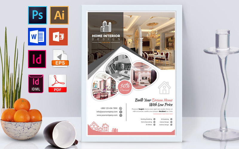 Download Фирменный стиль "Poster | Interior Design Service Vol-03 - Corporate Identity Template" / Poster | Interior Design Service Vol-03 - Corporate Identity Template - Фирменный стиль на тему графика home,house,interior,home interior design,house design,building design,3d modeling,3d render,3d animation,3d interior design,home decoration,decorating,house decoration,decoration design,home 