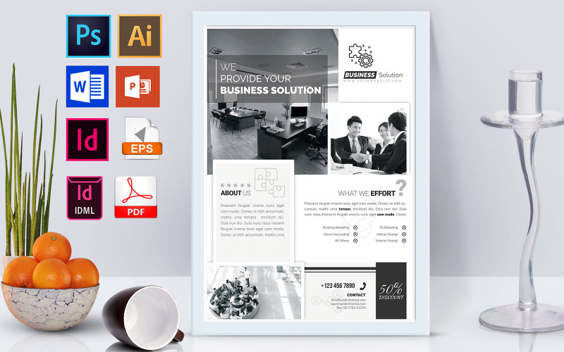 Download Фирменный стиль "Poster | Minimal Business Vol-02 - Corporate Identity Template" / Poster | Minimal Business Vol-02 - Corporate Identity Template - Фирменный стиль на тему графика minimal design,minimal flyer,minimal poster,minimal business flyer,minimal business poster,black and white design,corporate minimal design,corporate minimal flyer,dl flyer,rack card flyer,rac