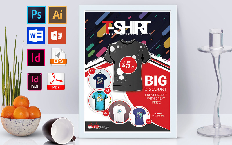 Download Фирменный стиль "Poster | T Shirt Shop Vol-01 - Corporate Identity Template" / Poster | T Shirt Shop Vol-01 - Corporate Identity Template - Фирменный стиль на тему графика t shirt,t shirt design,t shirt design flyer,t shirt design poster,ganjee design,shirt,shirt design,shirt design flyer,shirt design poster,dl flyer,rack card flyer,rack card