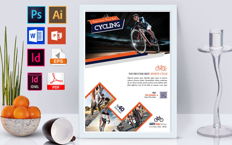 Плакат | Cycle Shop Vol-01 - Шаблон фірмового стилю
