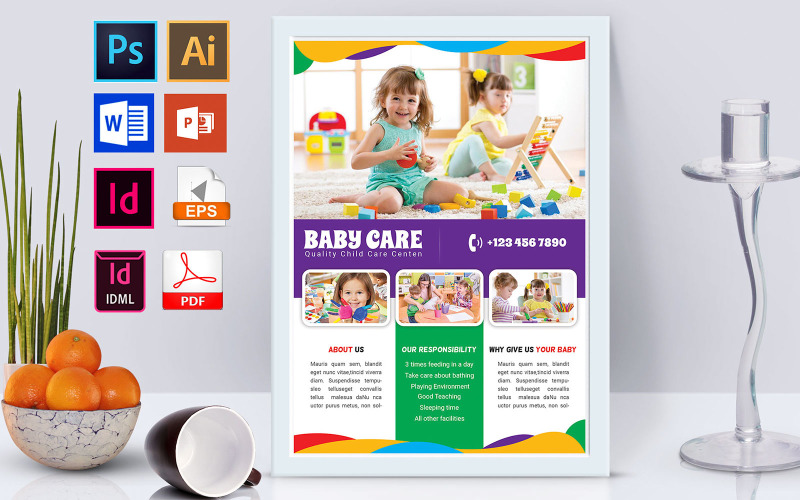 Download Фирменный стиль "Poster | Baby Care Vol-02 - Corporate Identity Template" / Poster | Baby Care Vol-02 - Corporate Identity Template - Фирменный стиль на тему графика baby,child,baby care,child care,flyer,psd,eps,indesign,ms word,ms powerpoint,idml,vector eps,baby flyer,child flyer,poster,baby care flyer,baby care poster,child care flyer,child care poster,