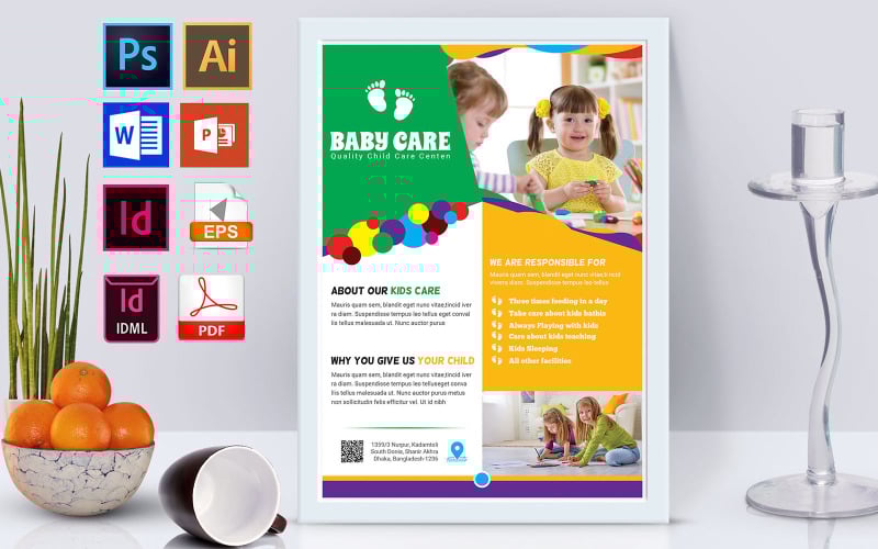 Download Фирменный стиль "Poster | Baby Care Vol-03 - Corporate Identity Template" / Poster | Baby Care Vol-03 - Corporate Identity Template - Фирменный стиль на тему графика baby,child,baby care,child care,flyer,psd,eps,indesign,ms word,ms powerpoint,idml,vector eps,baby flyer,child flyer,poster,baby care flyer,baby care poster,child care flyer,child care poster,