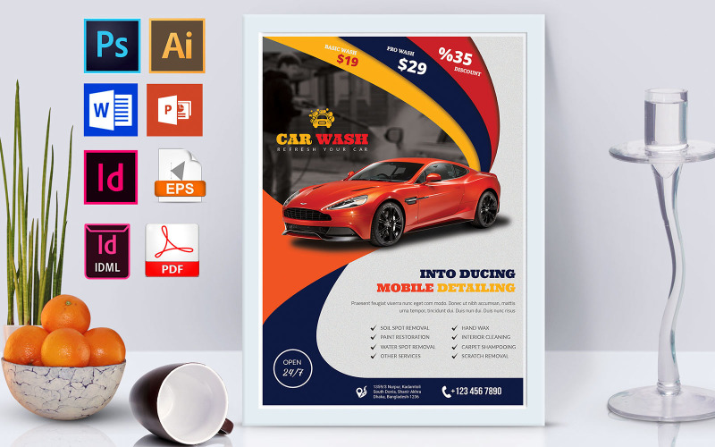 Download Фирменный стиль "Poster | Car Wash Vol-02 - Corporate Identity Template" / Poster | Car Wash Vol-02 - Corporate Identity Template - Фирменный стиль на тему графика car wash,car washing,flyer,car,car flyer,washing flyer,car wash flyer,car washing flyer,bus flyer,bus washing flyer,rent a car,pickup,cng,auto bike,bike,cycle,moto bike,motor cycle,car wash p