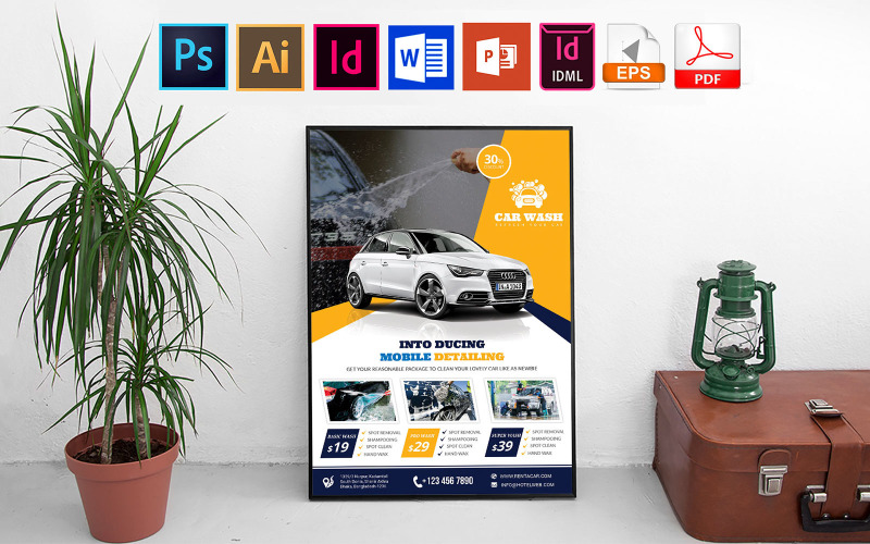 Download Фирменный стиль "Poster | Car Wash Vol-05 - Corporate Identity Template" / Poster | Car Wash Vol-05 - Corporate Identity Template - Фирменный стиль на тему графика car wash,car washing,flyer,car,car flyer,washing flyer,car wash flyer,car washing flyer,bus flyer,bus washing flyer,rent a car,pickup,cng,auto bike,bike,cycle,moto bike,motor cycle,car wash p