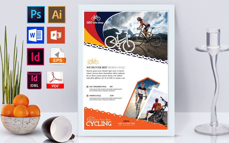 Download Фирменный стиль "Poster | Cycle Shop Vol-02 - Corporate Identity Template" / Poster | Cycle Shop Vol-02 - Corporate Identity Template - Фирменный стиль на тему графика cycle shop,cycle,sports cycle,auto cycle,bicycle,motor cycle,cycle shop flyer,cycle shop poster,bicycle shop flyer,bicycle shop poster,motor cycle shop flyer,motor cycle shop poster,adventure