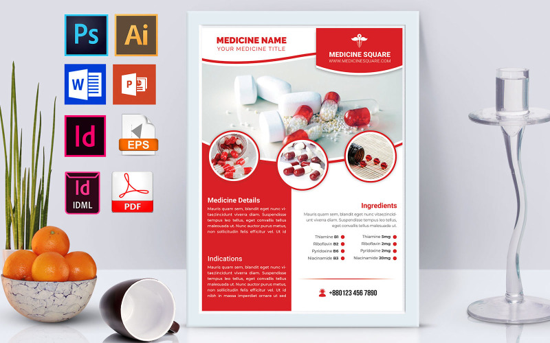 Download Фирменный стиль "Poster | Medicine Promotional Vol-03 - Corporate Identity Template" / Poster | Medicine Promotional Vol-03 - Corporate Identity Template - Фирменный стиль на тему графика medicine,pharmacy,pharmaceuticals,medicine flyer,flyer,poster,psd flyer,eps flyer,vector flyer,indesign flyer,doc file,doc flyer,ms word,ms word flyer,pdf flyer,editable flyer,free download,m