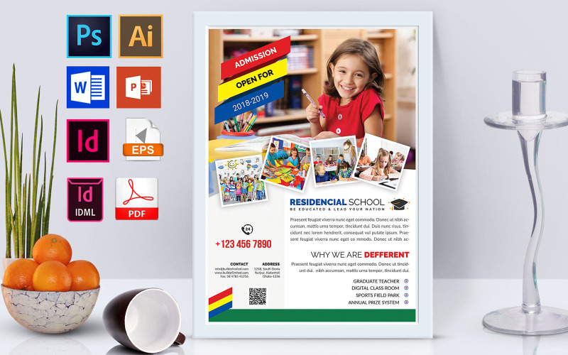 Poster | School Vol-01 - Huisstijlsjabloon