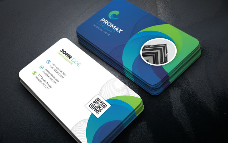 Download Фирменный стиль "Promax Group - Business Card v-2 - Corporate Identity Template" / Promax Group - Business Card v-2 - Corporate Identity Template - Фирменный стиль на тему графика business card,corporate,corporate card,liflet,computer,internet,stationery,id kit,blue,official,symple,green,logo,professional,modern,art,standard,creative,graphics,colorful