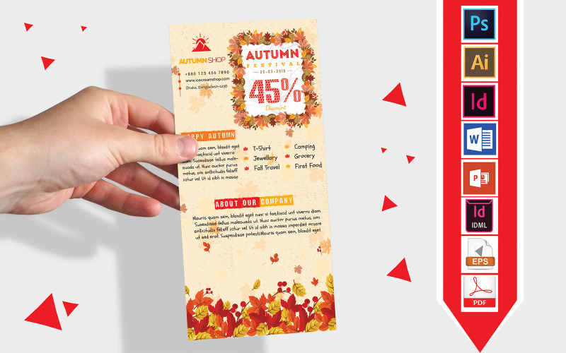 Download Фирменный стиль "Rack Card | Autumn Fall Sale DL Flyer Vol-02 - Corporate Identity Template" / Rack Card | Autumn Fall Sale DL Flyer Vol-02 - Corporate Identity Template - Фирменный стиль на тему графика dl,dl flyer,autumn dl flyer,fall dl flyer,autumn fall dl flyer,autumn,fall,autumn sale,fall sale,autumn fall sale,flyer,poster