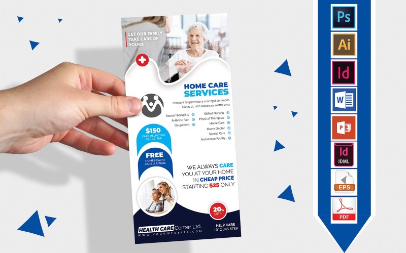 Download Фирменный стиль "Rack Card | Home Doctor Care Service DL Flyer Vol-01" / Rack Card | Home Doctor Care Service DL Flyer Vol-01 - Фирменный стиль на тему графика dl,dl flyer,home doctor dl flyer,home,home care,home doctor,home dental doctor,home care service,home doctor service,old service,home care flyer,home care poster,home care service poster,old 
